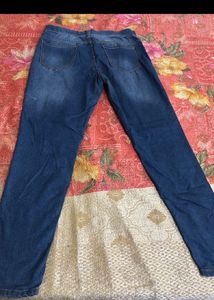 Combo Of 2 Branded Blue Denim Jeans And 1 Tunic