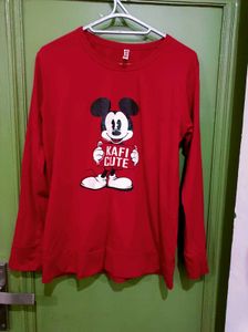 Red Mickey Mouse T-shirt