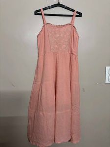 Pink Embroidered Sundress