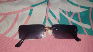 Rimless Rectangular Sunglasses