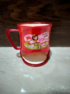 Milk Cup With Biscuits Holder For Kids