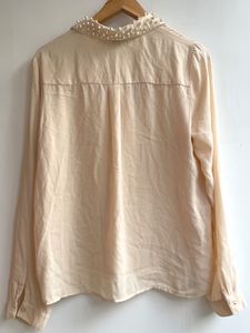 Forever 21 Pearl Embellished Blouse