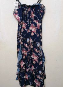 Trendy New Ruffle Midi Dress