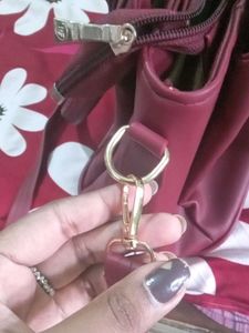 Maroon Handbag