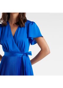 Forever New Maura Short Sleeve PleatedNWTMidi Dres