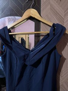 Elegant Navy Blue Gown