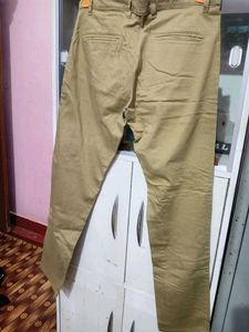 Khaki Straight Fit Pants