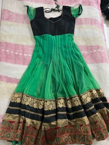 Elegant Green Anarkali Suit