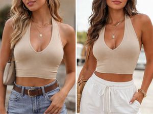 Y2k backless beige croptop