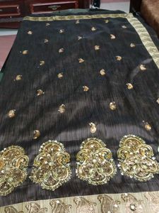 Brown Saree Forparties,Festive Season