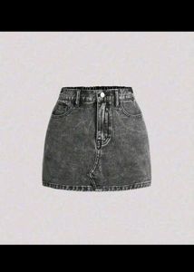 ALERT🚀New WithoutTag CharcoalGrey Mini Denim Skir