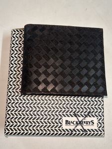 Blackberry Leather Stylish Black Wallet