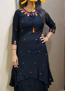 Black Double Layered Kurti