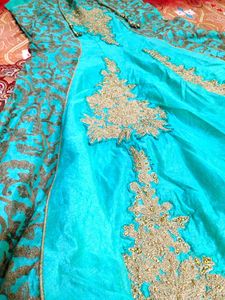 Teal Embroidered Kurta
