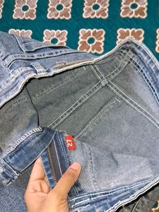 Blue Cargo High Waisted Jeans