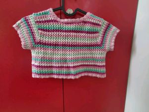 Multi Colour Woolen Girls Shrug