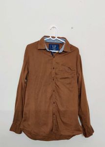 Louis Phillipe Brown Casual Shirt