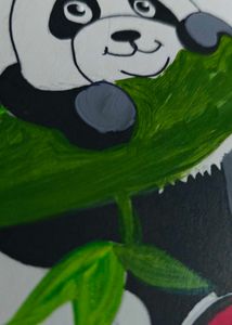 Panda Family Painting