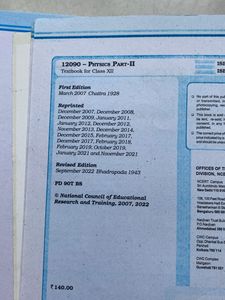 Physics Textbook for Class XII (Parts 1 &amp; 2)