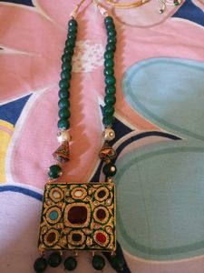 Elegant Navratana Neckpiece Partywear
