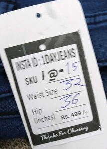 I@15 Size-32 Straight Jeans