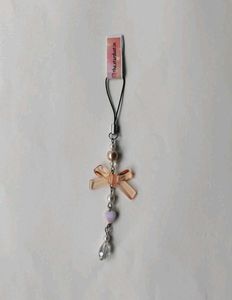 Giveaway Orange Coquette Bow Phone Charm