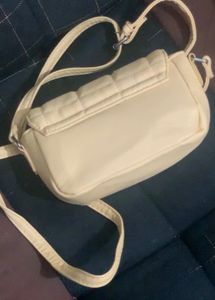 Cute Quilted Crossbody Bag And 2 Lipstick