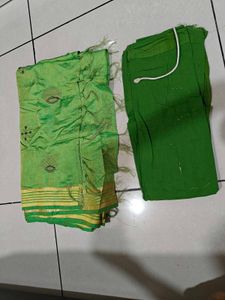 Green Saree Set