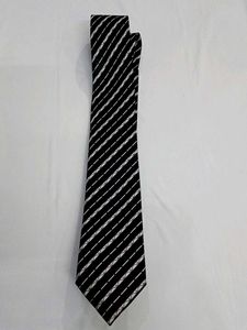 Striped Black Tie