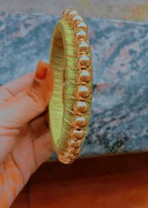 Green Silk Thread Bangles