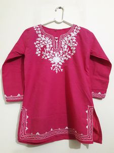 Hot Pink Short Kurti