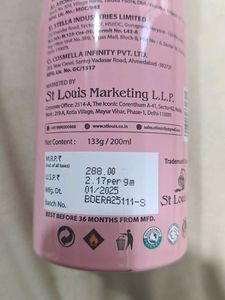 Pinkberry Deodorant Body Spray not used