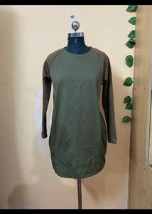Olive Green Tunic Dress