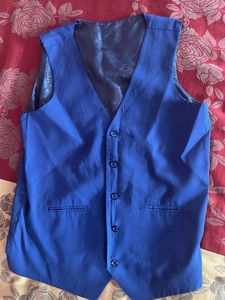 Vibrant Blue Formal Waistcoat Vest