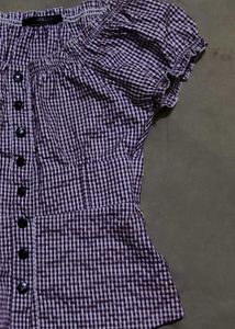 Lilac Charm Cute Peplum Top
