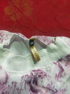Floral Print Sheer Blouse