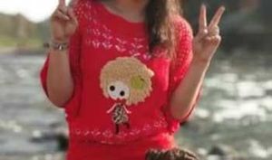 Red Woollen Top For Women