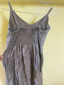 Embroidered Grey Top