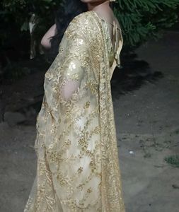 Elegant Gold Saree