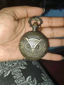 Vintage Owl Watch Keychain