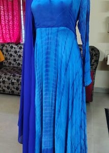 🩵 Blue Anarkali Gown 🩵
