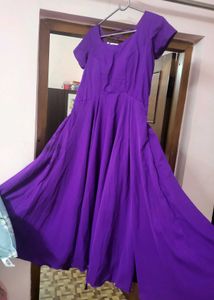 Purple Fit & 360degree Flare Dress