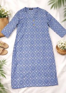 Blue Printed Kurti