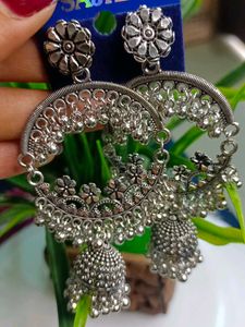 Oxidised Jhumka