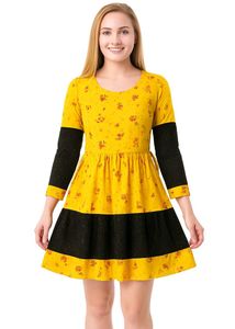 Floral Gold Frock
