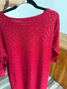 Elegant Red Kurta