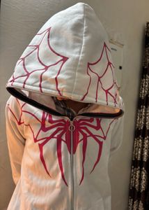 Spider-Gwen Inspired Zip-Up Hoodie