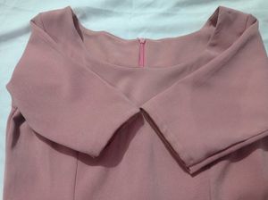 Chic Pink Midi Dress