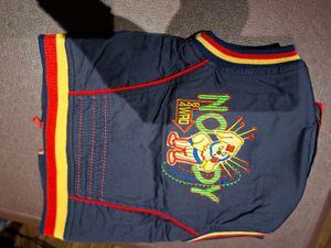 3 piece set with Yellow Graphic Tee, red pants and