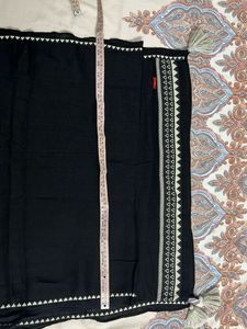 W Black solid Dupatta